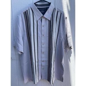 Nat Nash Luxury Originals 100% Silk Bowling Shirt American Sheen black Men’s XL